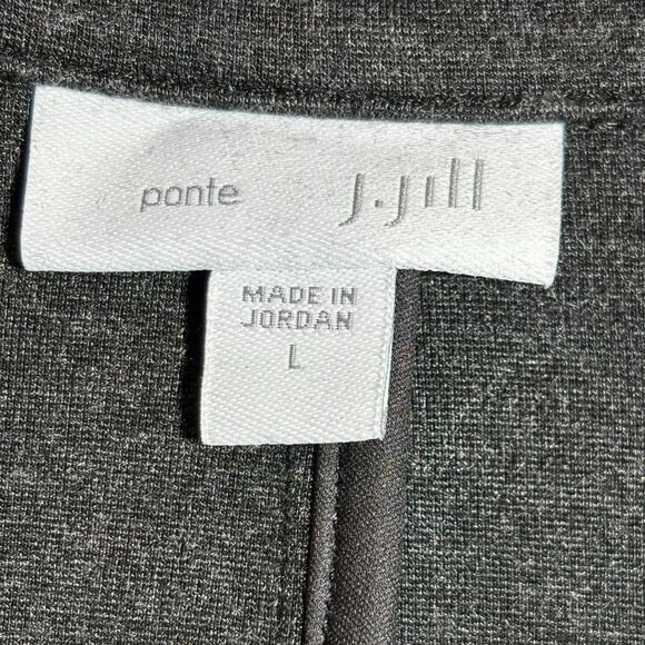 J.Jill Pante Wearever Gray Open Front Knit Blazer Jacket - Picture 12 of 12